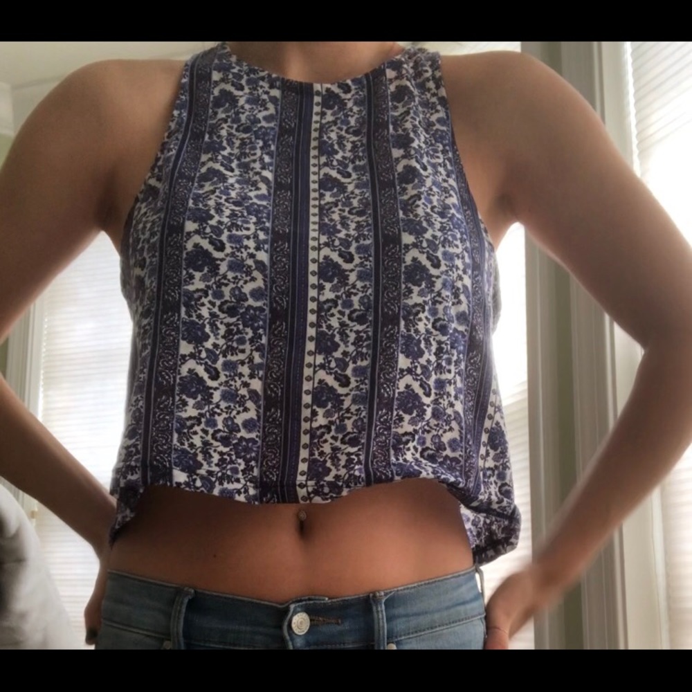 Patterned crop top